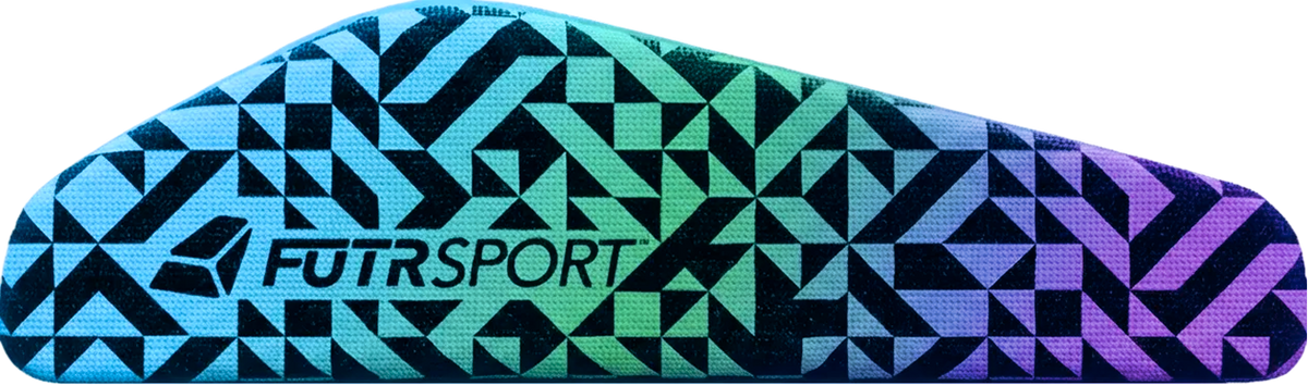 Blue, green and purple FUTRSPORT PENTA design