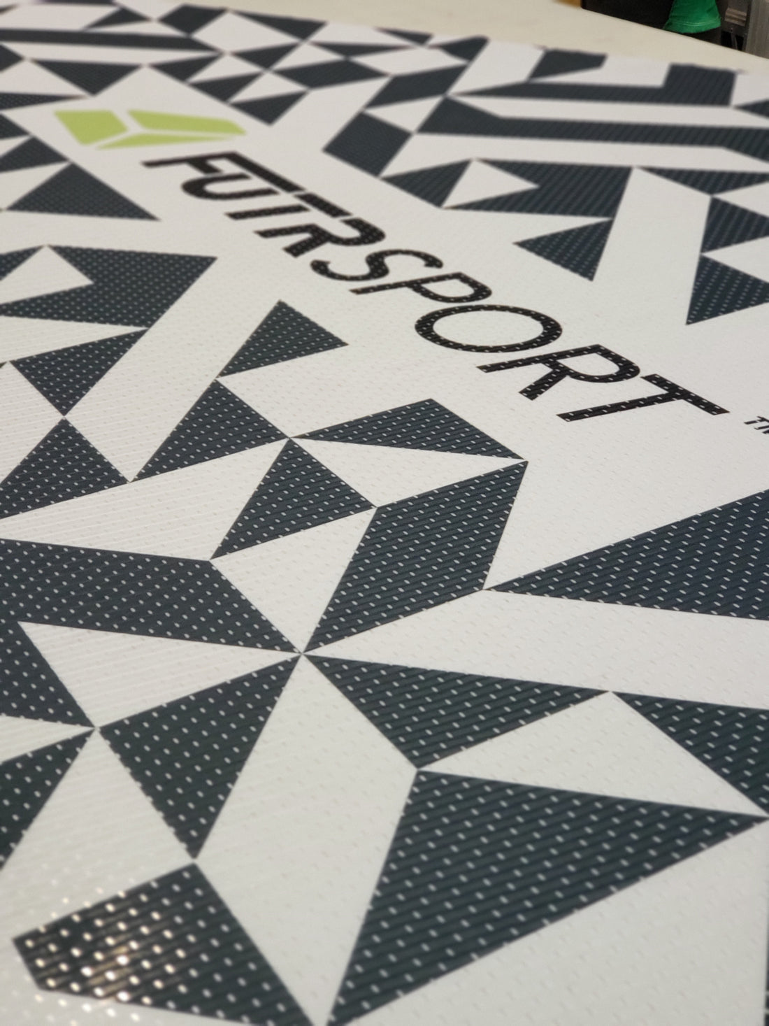 Close view of FUTRSPORT patterned PENTA construction